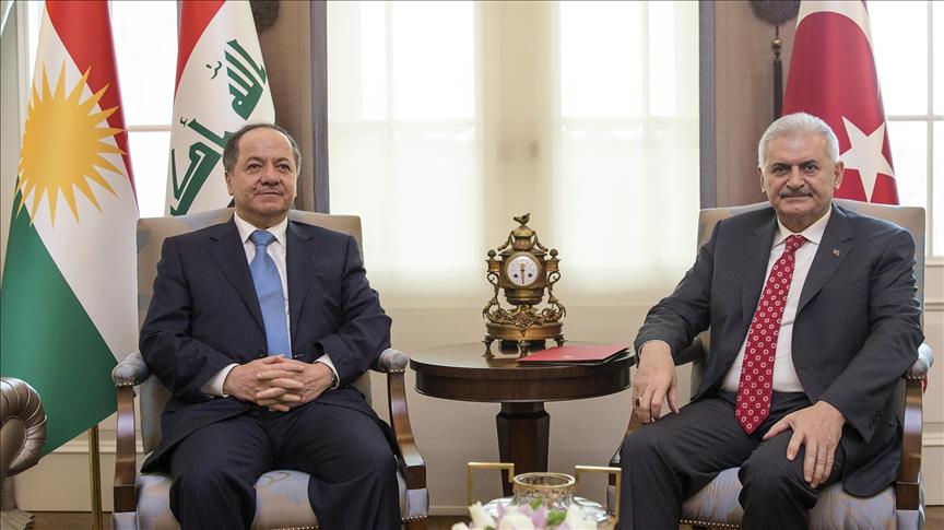 Turkey: Yildirim, Barzani discuss anti-terror steps