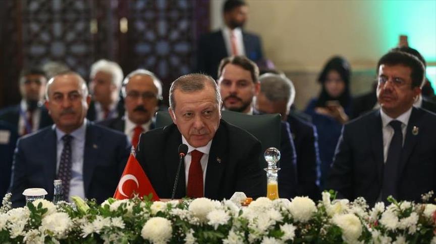 أردوغان يدعو إلى تعزيز التبادلات التجارية بين دول منظمة التعاون الاقتصادي