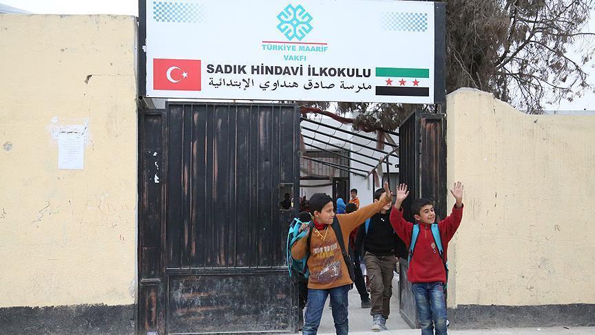 Turkish foundation helps schools in Syria's Jarabulus
