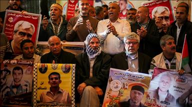 تظاهرات مردم غزه در حمایت از زندانیان فلسطینی در اسرائیل
