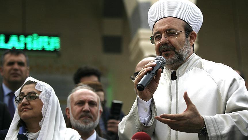 Turquie: Gormez dénonce l'interdiction des appels à la prière à Jérusalem