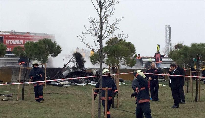 Crash d'un hélicoptère à Istanbul: 5 morts