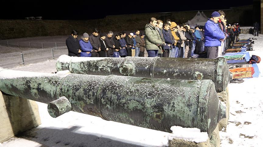 Erzurum'un tarihi ilk "mescidi"nde sabah namazı buluşması