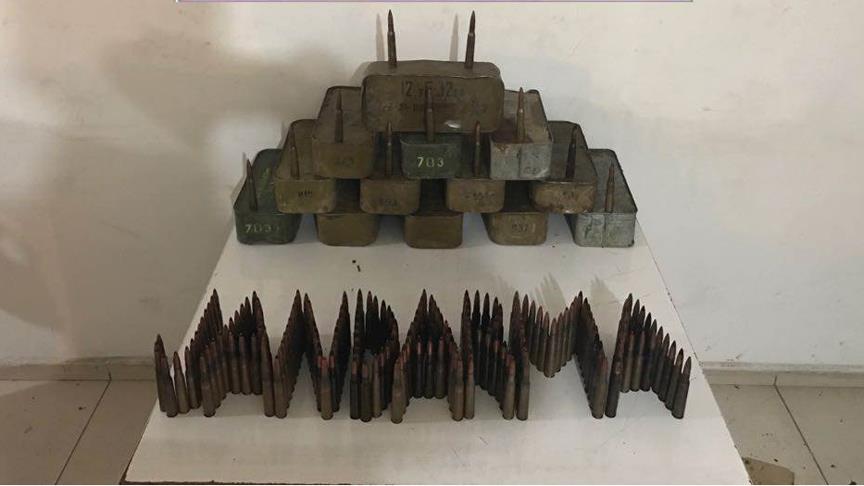 Hakkari'de 9 bin uçaksavar mermisi ele geçirildi