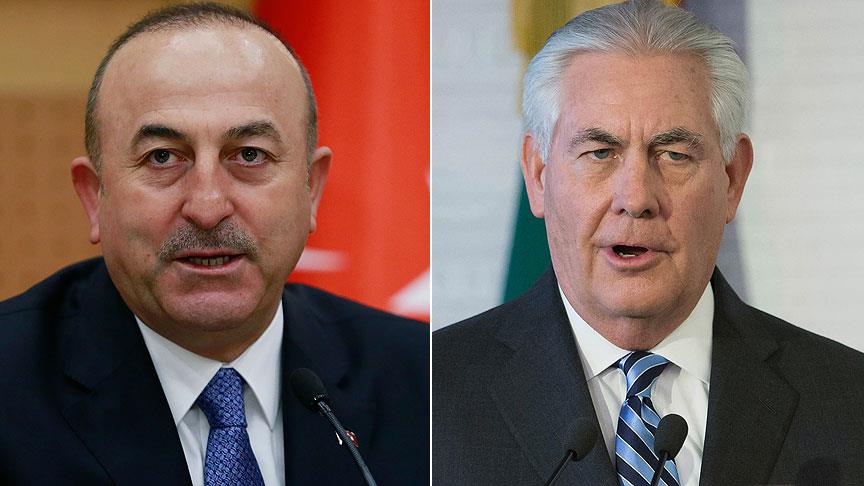 Dışişleri Bakanı Çavuşoğlu ile ABD'li mevkidaşı Tillerson telefonda görüştü