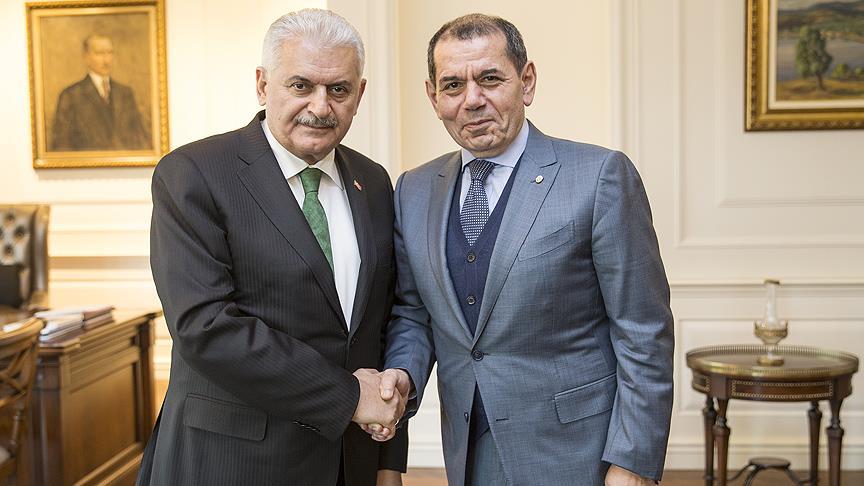 Başbakan Yıldırım Galatasaray Başkanı Özbek'i kabul etti