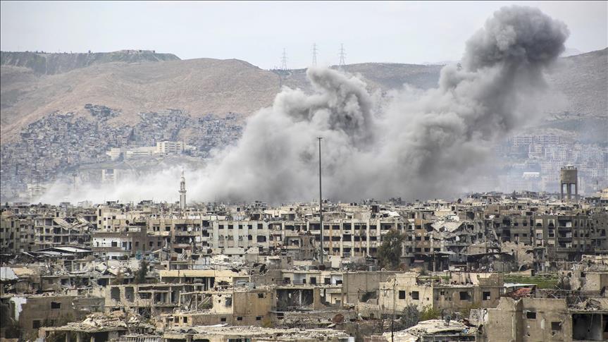 Syrian regime raids kill 3 civilians east of Damascus