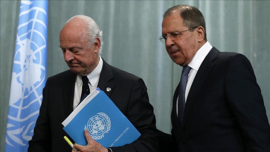 De Mistura, Lavrov meet in Russia ahead of Syria talks
