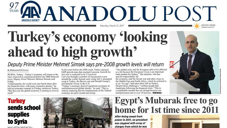 Read today's top news with Anadolu Post