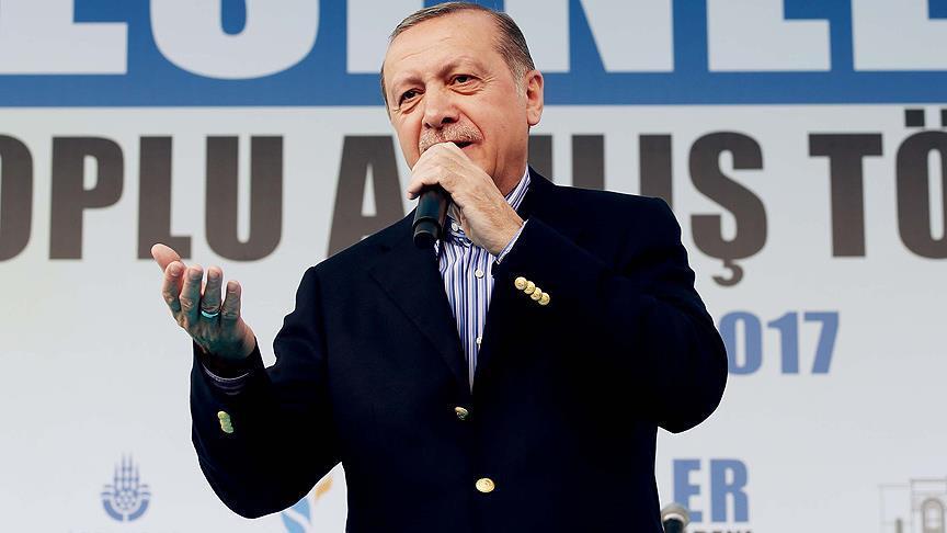 اردوغان: همه‌پرسی قانون اساسی تنها برای ملت ترکیه است 