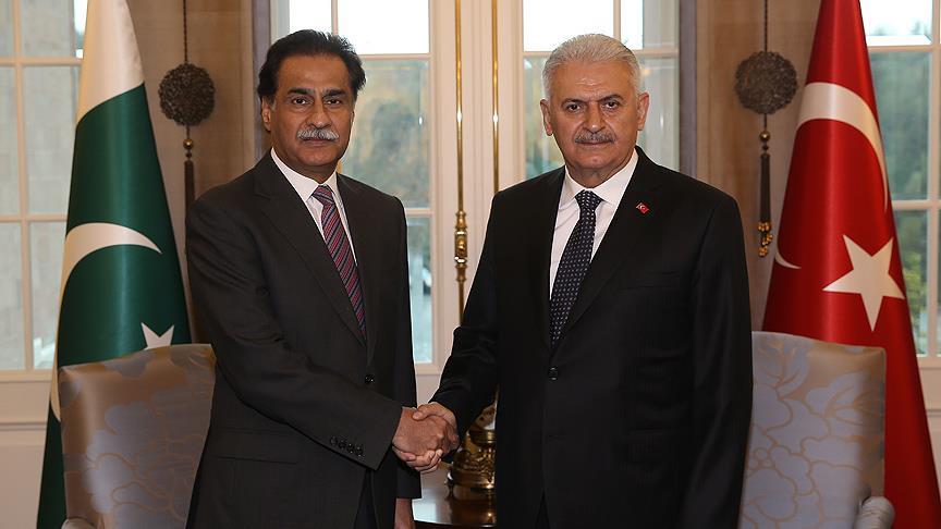 Başbakan Yıldırım ile Pakistan Meclis Başkanı Sadık görüştü