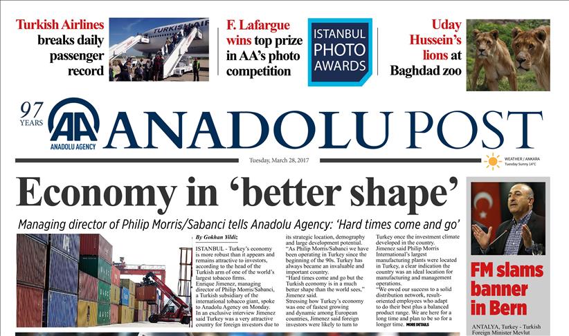 Read today's top news with Anadolu Post
