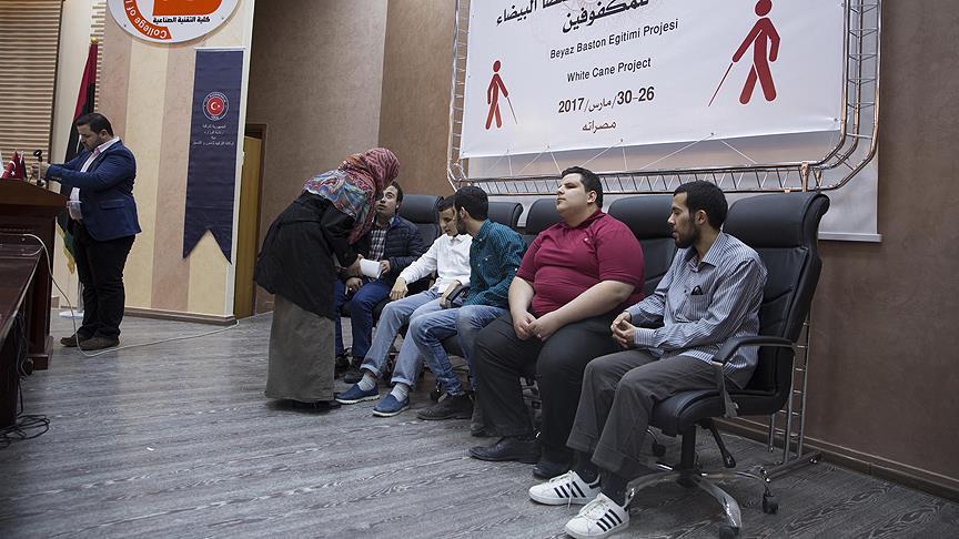 Türkiye'den Libya'daki görme engellilere destek