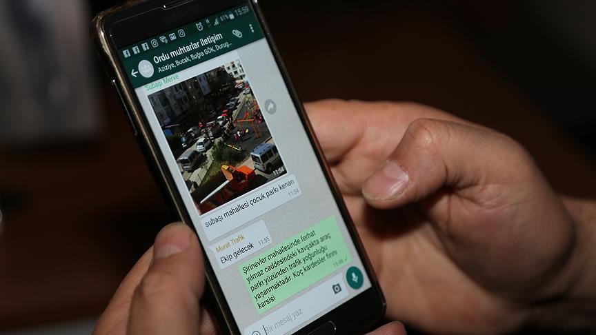Muhtarlardan polise 'online destek'