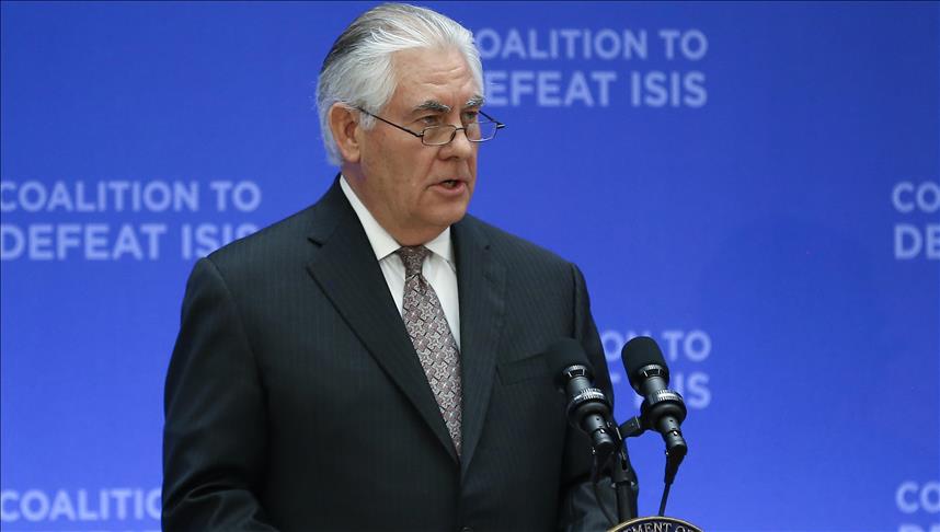 US’ Tillerson to talk Daesh fight next steps in Turkey