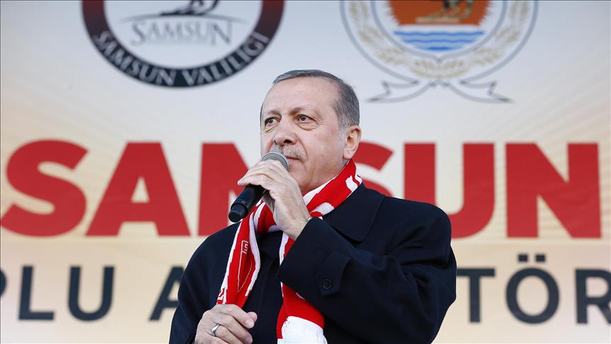 Erdogan speaks out against Swiss banner display