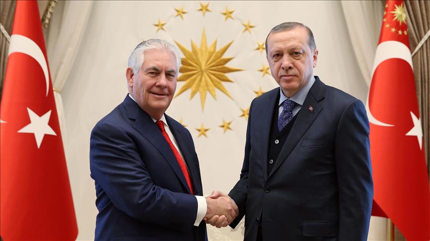 Erdogan, US state secretary discuss FETO, Daesh 