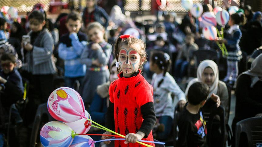 جمعية فلسطينية تحتفل بـ"يوم اليتيم العالمي" في غزة