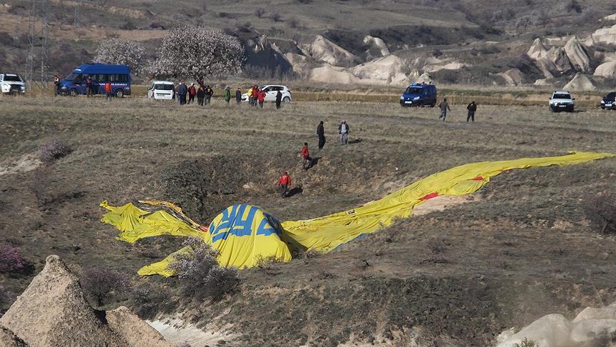 Kapadokya'da balon kazası: 1 ölü, 7 yaralı