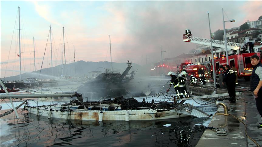 Turkish police hold Britons over fatal fire
