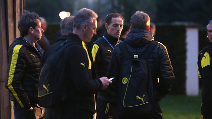 German footballers' bus hit by blasts on way to match