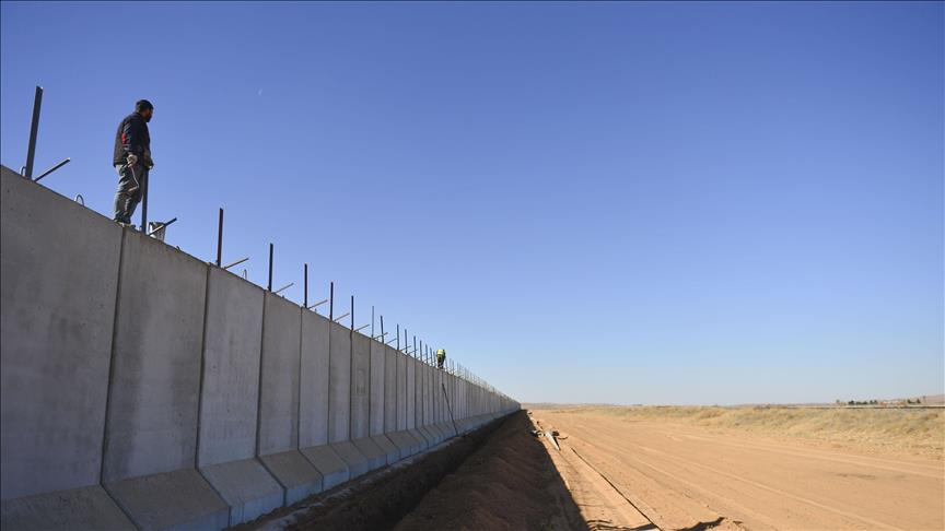 Turkey completes over half of Syria border barrier