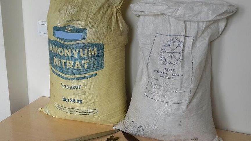 Bingöl'de 1 ton amonyum nitrat ele geçirildi