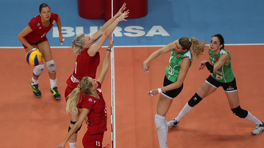 قهرمانی والیبالیست های زن ترکیه در رقابت های اروپا