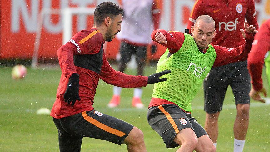 Galatasaray, Fenerbahçe maçının hazırlıklarını sürdürdü