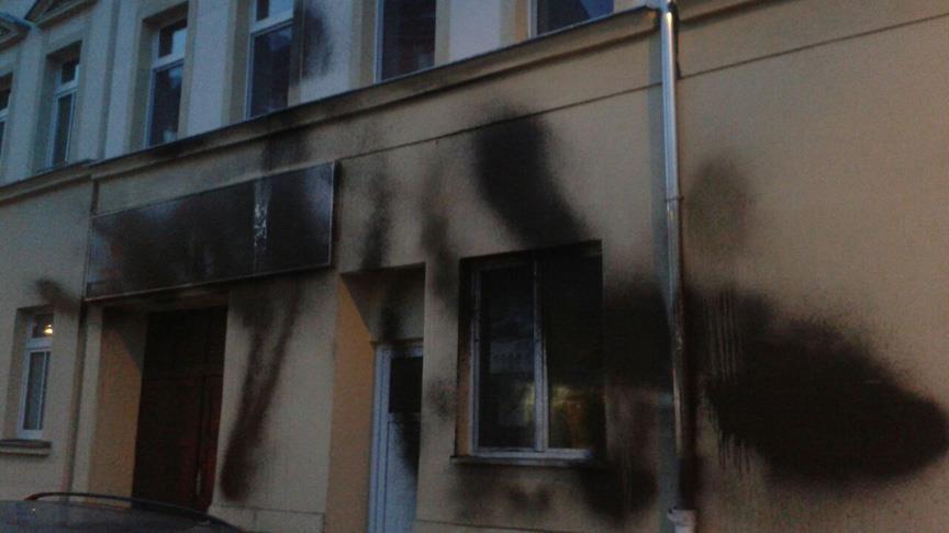 Germany mosque spray-painted with anti-Turkish slogans