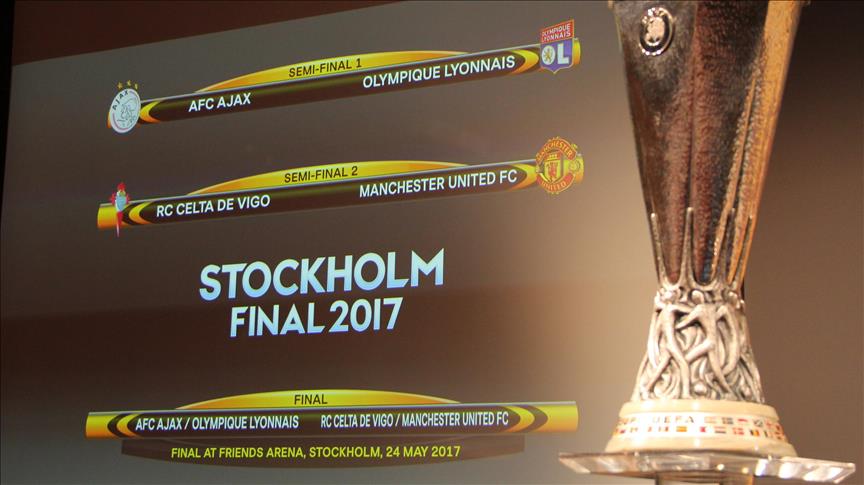 Žrijeb polufinala Evropa lige: Ajax-Lyon, Celta-Manchester United