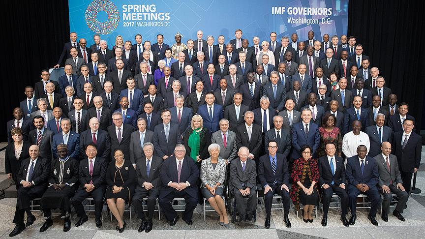 Başbakan Yardımcısı Şimşek 'IMF Guvernörleri aile fotoğrafı' çekimine katıldı