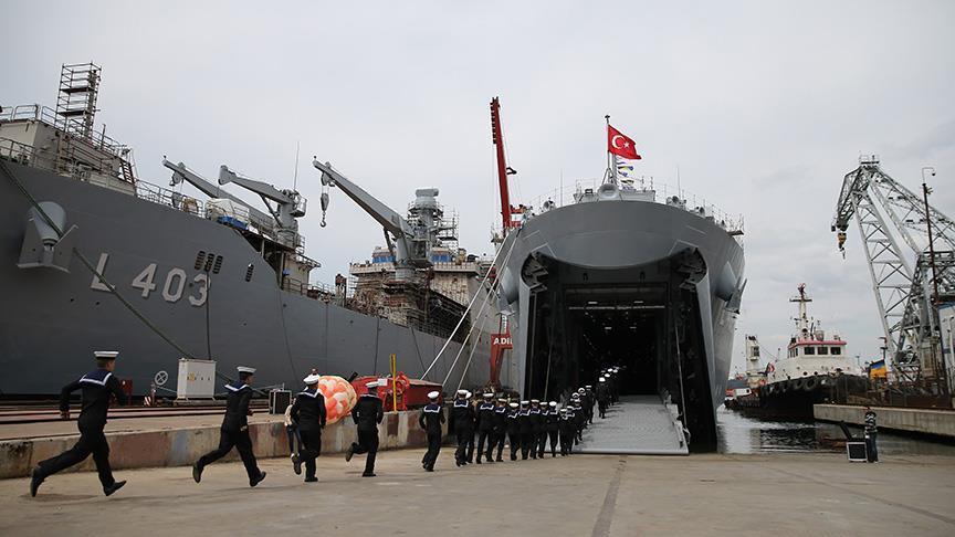 Новый десантный корабль поступил на вооружение ВМС Турции 