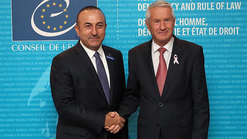 Çavuşoğlu, Avrupa Konseyi Genel Sekreteri Jagland ile görüştü 
