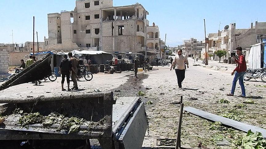 Suriye'de Han Şeyhun'a hava saldırısında iki çocuk öldü