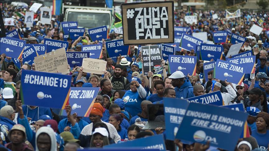 Freedom Day protests call for Zuma's resignation 