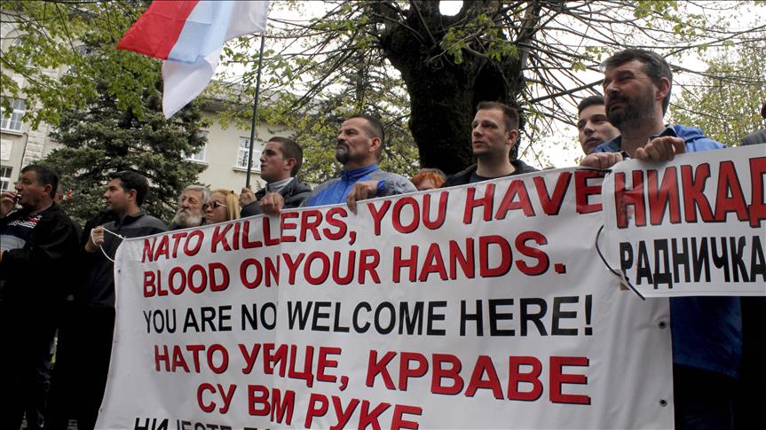 Na Cetinju protesti protiv članstva Crne Gore u NATO