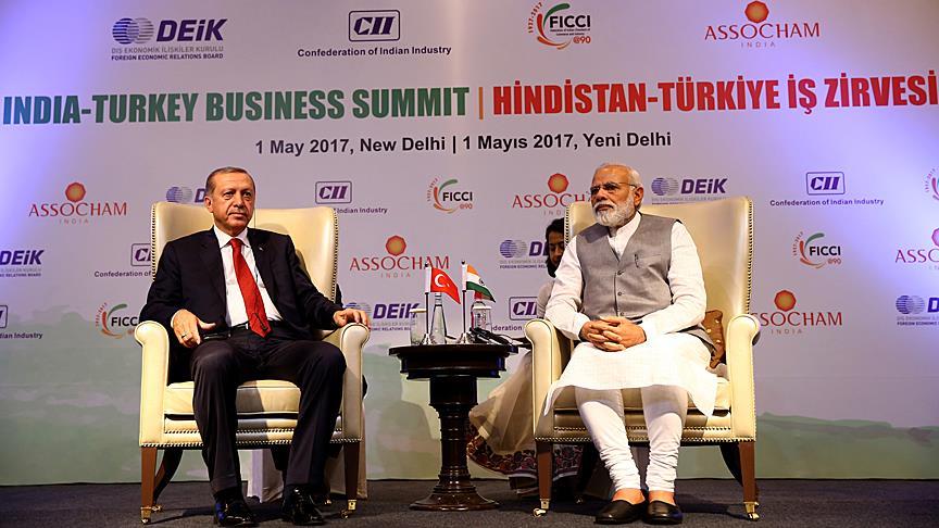 Turkey, India to 'deepen' economic ties, says Erdogan