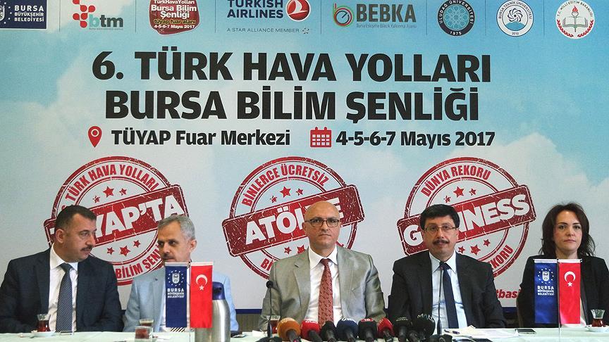 THY 6. Bursa Bilim Şenliği'nde 150 deney yapılacak