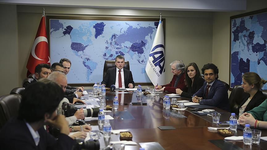 UN journalists visit Anadolu Agency headquarters