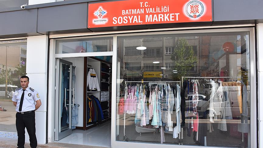 Batman'da 'sosyal market' açıldı