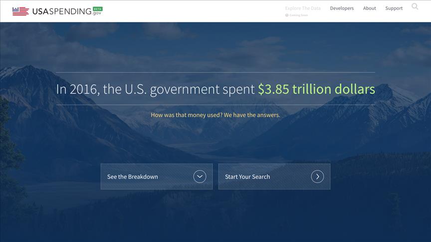 US Treasury Launches New Government Spending Website