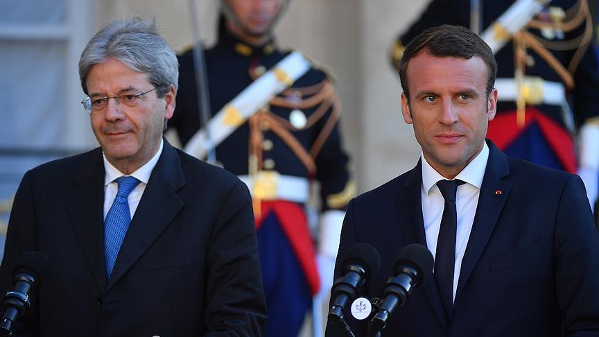 Macron, İtaya Başbakanı Gentiloni ile AB reformunu görüştü