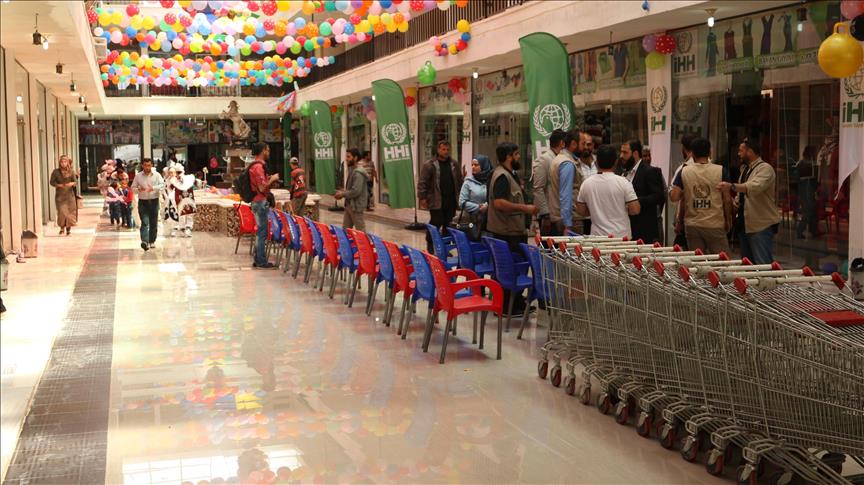 Turkish aid agency opens mall in Syria's Idlib province