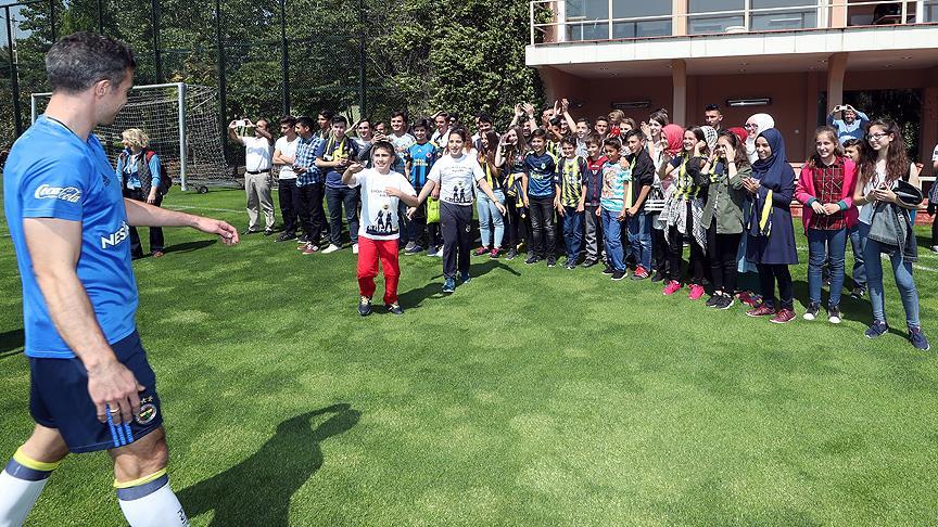 Siirtli çocuklar Fenerbahçe antrenmanında