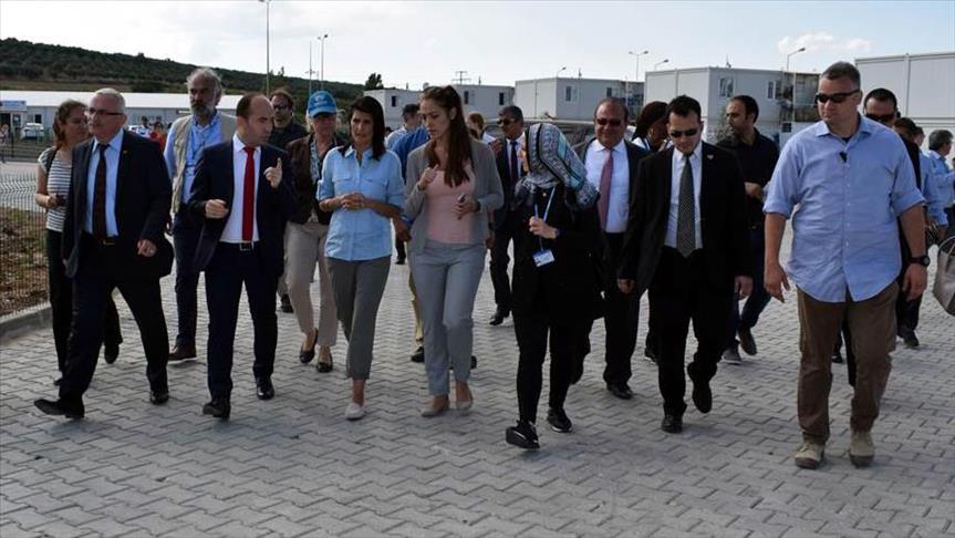 US envoy to UN visits refugee shelter in south Turkey