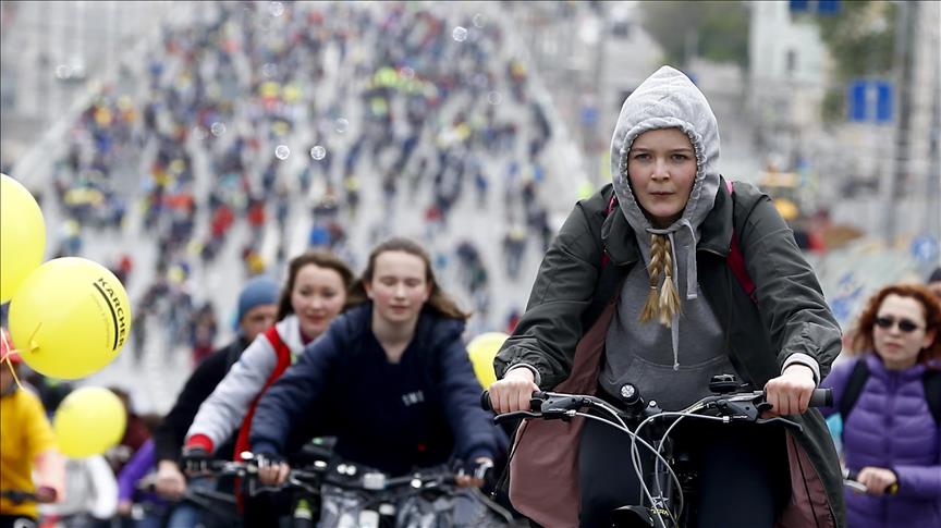 Moskva: Na sedmoj biciklijadi učestvovalo oko 40.000 osoba