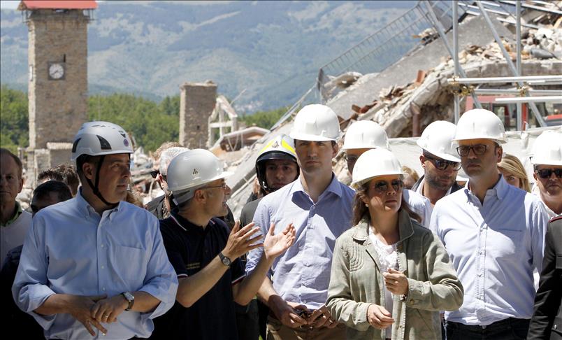 Italija: Kanadski premijer Trudeau posjetio gradić Amatrice uništen u zemljotresu 