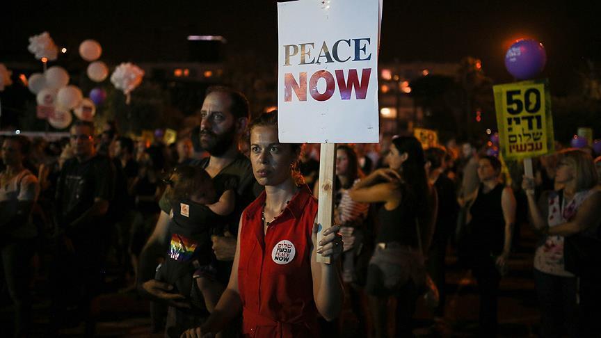 Тел Авив: Израелци излегоа на улиците за поддршка на формирање палестинска држава     