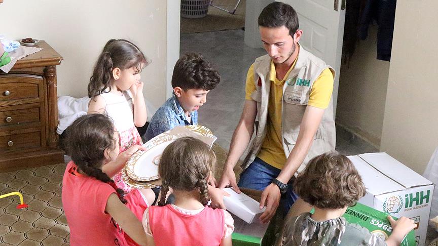 Suriyeli 500 aileye ramazan yardımı